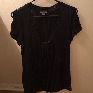 AX - Dressy fun top w/ metallic animal print